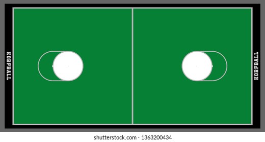 Korfball Pitch Colored