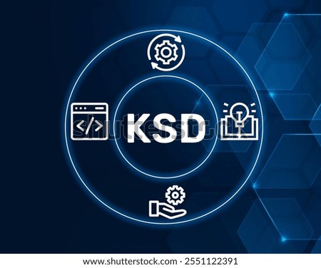 KSD acronym. Knowledge System Development the process of creating systems that facilitate the management and dissemination of knowledge.