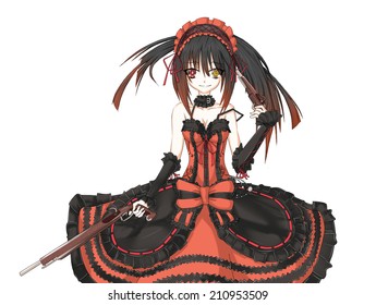 Kurumi Tokisaki Stock Illustration 210953509 | Shutterstock