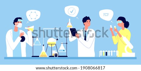 Similar – Image, Stock Photo research and science doctor student people