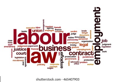 Labour Law Word Cloud