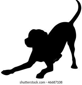 Labrador retriever silhouette
