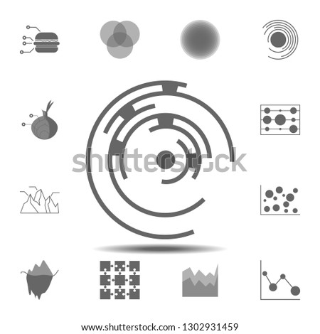 the labyrinth chart icon. Simple glyph illustration element of charts and diagrams set icons for UI and UX, website or mobile application