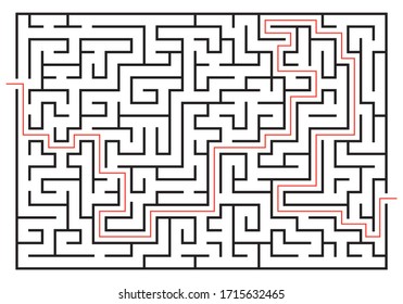 Labyrinth Game Maze Puzzle Design Find Stock Vector (Royalty Free ...