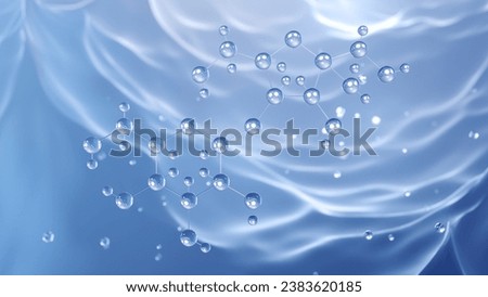 lactulose molecular structure, 3d model molecule, non-absorbable sugar, structural chemical formula view from a microscope