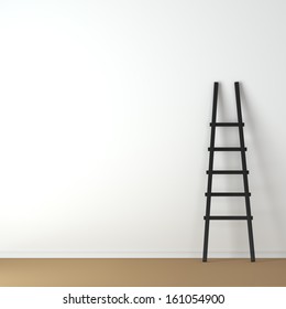  Ladder Against A White Wall