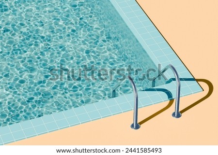 Similar – Image, Stock Photo Bathing ladder on a rock