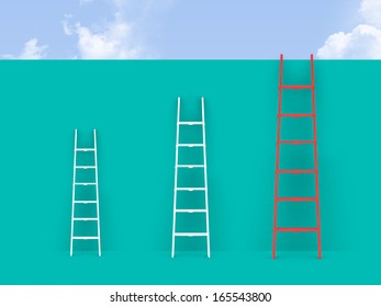 Big Small White Step Ladder Near Stock Vector (Royalty Free) 1178979298 ...