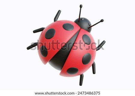 Ladybug Bug 3d Icon Illustration