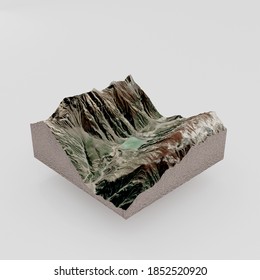 Lake Saif Ul Maluk, Mansehra District, Khyber Pakhtunkhwa, Pakistan: 3d Render Of Lake Saif Ul Maluk.