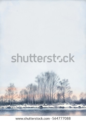 Similar – Foto Bild Winterliches Stoppelfeld