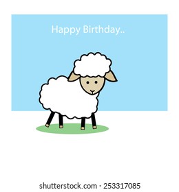 Lamb Happy Birthday Stock Illustration 253317085 | Shutterstock