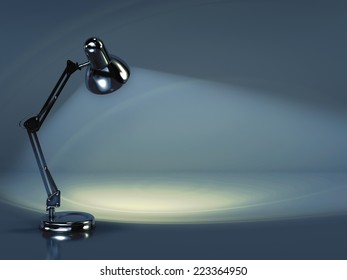 Lamp with lights. High resolution. 3D render