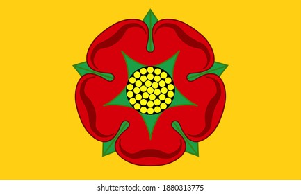 The Lancashire Flag Is The Flag Of The Historic House Of Lancaster Carried In The 15th Century War Of The Roses