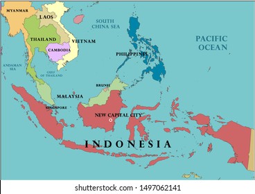 Singapore And Indonesia Map Landmark Island Indonesia Map Asia Stock Illustration 1497062141 |  Shutterstock