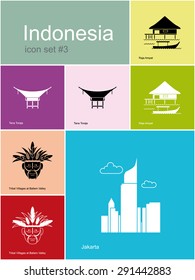 tongkonan house illustration images stock photos vectors shutterstock https www shutterstock com image illustration landmarks indonesia set color icons metro 291442883