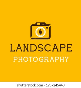 Landscape Photography Logo Abstract With Icon