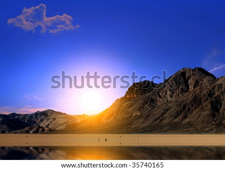 Similar – Image, Stock Photo Midnight sun at North Cape