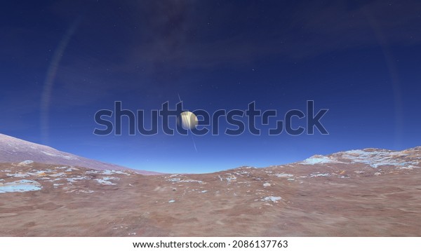 Landscapes of exoplanets,\
other worlds, how tablets can look in space, high quality,\
realistic 3d\
render