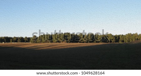 Similar – Courage to leave gaps. Missing trees in an avenue, landscape