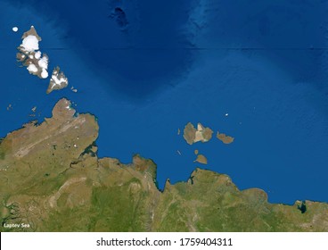 Laptev Sea Satellite Imagery (3D Rendering)