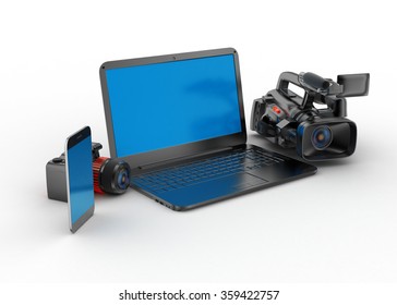 Laptop with camera