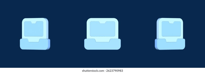 laptop interface essential 3D icon