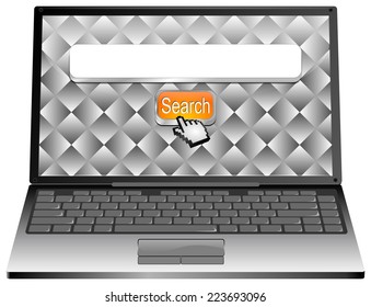 Laptop with internet web search engine