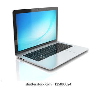 Laptop Notebook Ultrabook Isolated