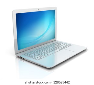 Laptop Notebook Ultrabook Isolated