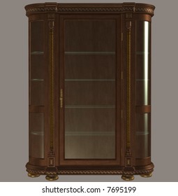 A Large Curio Cabinet.