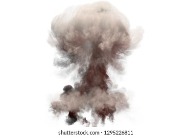 Large Fire Mushroom Cloud Explosion Smoke Stock Illustration 1295226811 ...