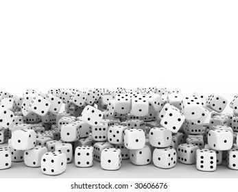Large Group Cubes Fortune On White Stock Illustration 30606676 ...