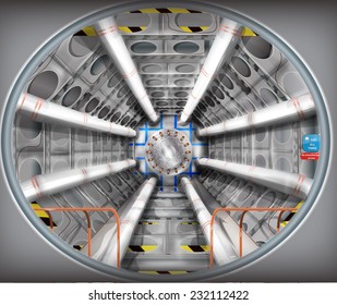 The Large Hadron Collider Illustration.