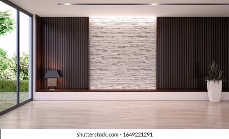 Large Luxury Modern Bright Interiors Living Room Mockup Illustration 3D Rendering Computer Digitally Generated Image