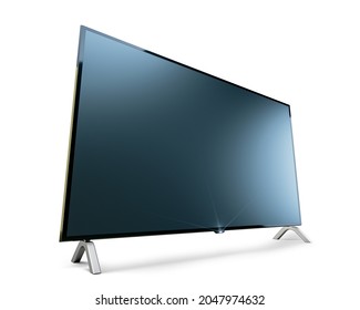 Large widescreen TV. 3D render