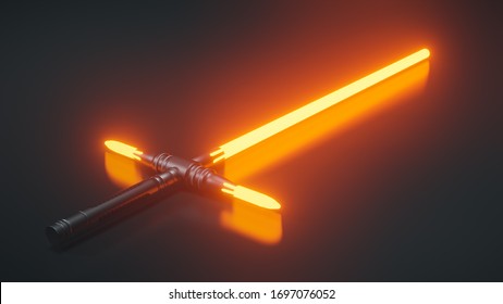 laser sword light saber design 3d rendering