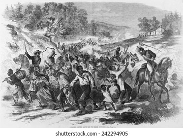 In Late 1862, Rebel Cavalry Officers Drove Virginia Slaves South, Away From Union Army Lines To Prevent Their Escape. Slaves Were 'refugeed' Throughout The Civil War.