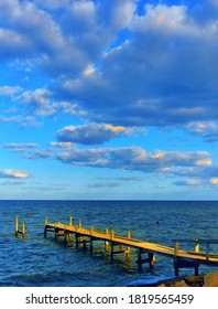 Late Afternoon Sky, Chesapeake Bay, Fishing Pier