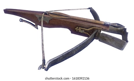 Late Medieval Crossbow 3D Illustration