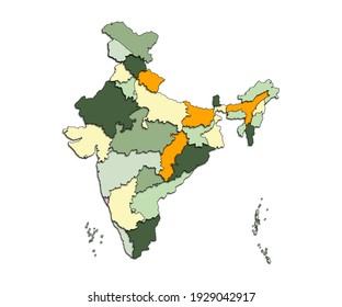 Latest Map Of India 2021