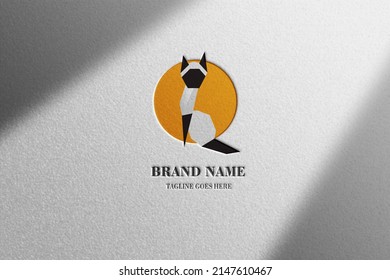 Latest Origami Cat Logo Design