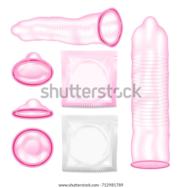 Latex Condoms Aids Protection Contraceptive Method Stock Illustration