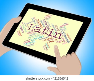 Latin Language Indicating Dialect Lingo And Translator