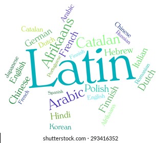 Latin Language Indicating Words Languages And Communication