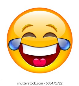 Laughing Face Crown Laughing Emoji Crown Stock Illustration 531027550 