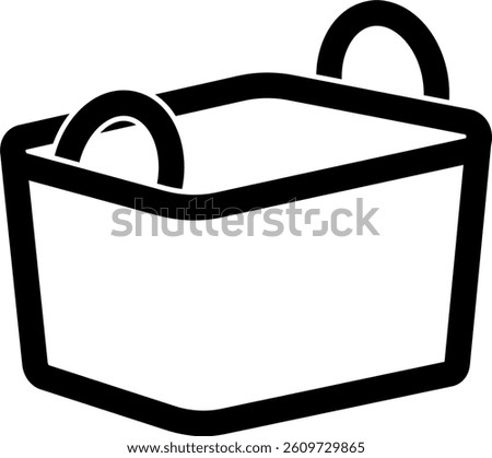 Laundry basket vector outline
. A simple line drawing of a Laundry Basket. Laundry basket icon vector design templates simple and modern.