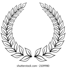 Laurel Wreath Vector Stock Vector (Royalty Free) 2047626 | Shutterstock