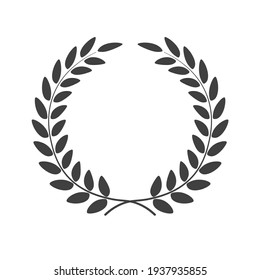 Laurel Wreath Isolated On White Background. 