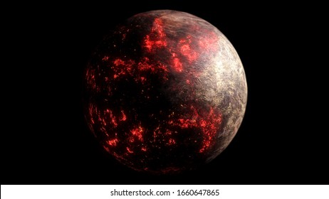 Lava Planet - 3D Rendering